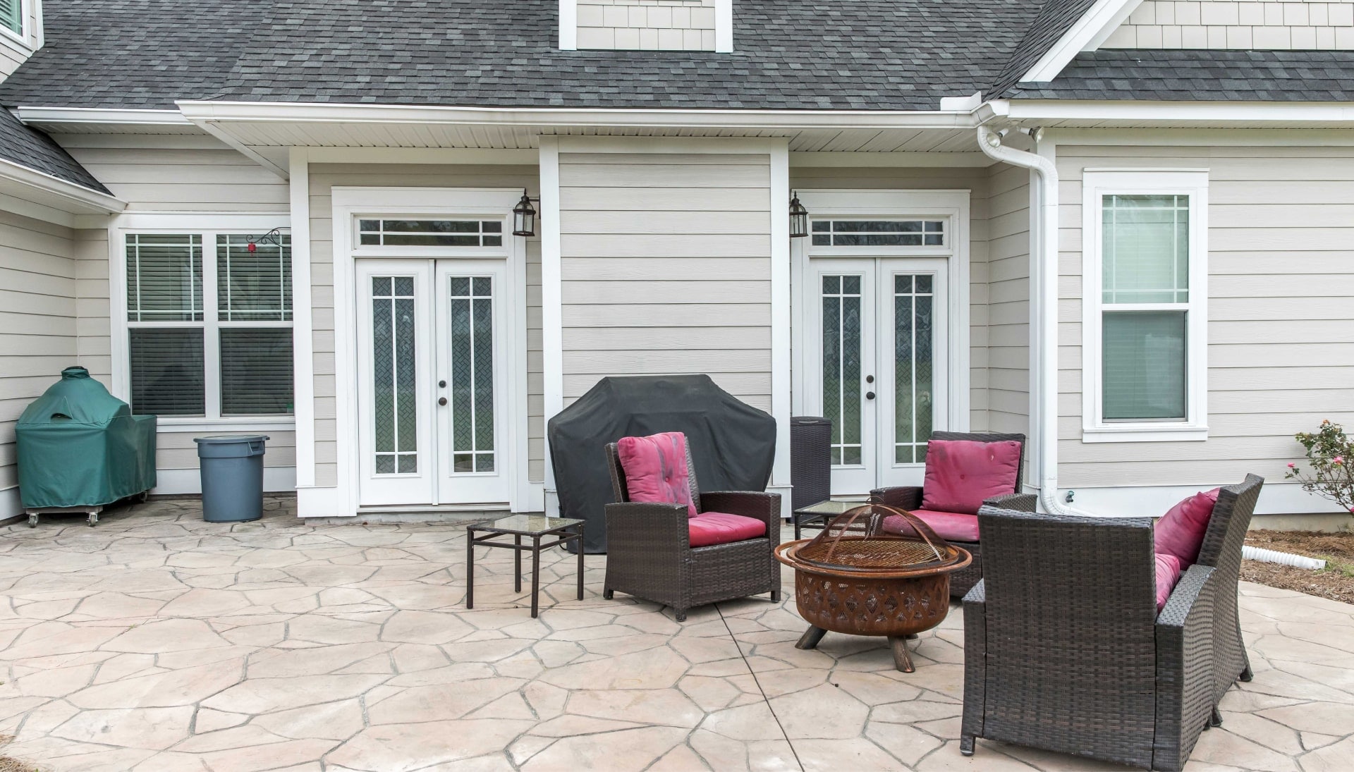 Elevate Your Outdoor Living Space with Stunning Stamped Concrete Patio in Orange County, CA - Choose from a Variety of Creative Patterns and Colors to Achieve a Unique and Eye-Catching Look for Your Patio with Long-Lasting Durability and Low-Maintenance.